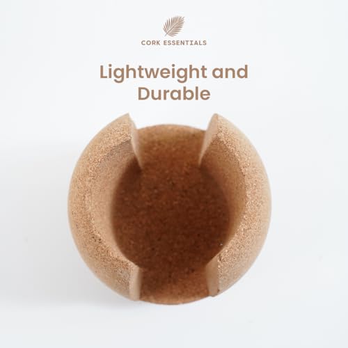 Natural Cork Oval Propagation Planter with Glass Vase