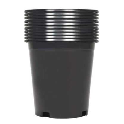 1 Gallon Plant Nursery Pot 10-Pack 1 Gallon Plastic Garden Planter Pots Flower Seedling Injection Molded Container Seed Starting Pot Set for Indoor Outdoor Plants Seedlings Vegetables Black - size: Standard 1 Gallon
