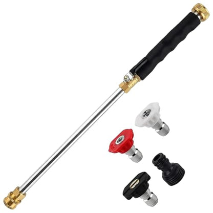 2026 Upgraded Jet Nozzle Power Washer for Garden Hose Cleaning Wand Set