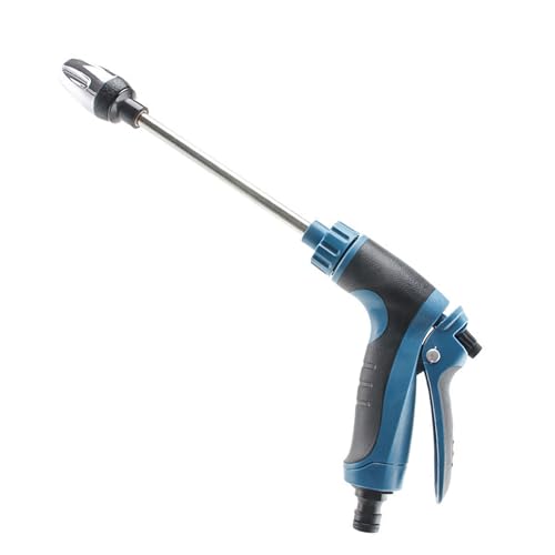 High Pressure Long Rod Car Wash Water Sprinkler Household Car Wash Tool Metal Extension Rod Gardening Hand Tool Extendable Garden Irrigation Wand - color: Blue