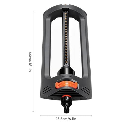 Oscillating Lawn Sprinkler for Yard & Garden - Heavy Duty Water Sprinkler with Weighted Base, Covers up to 3,200 sq. ft., Model QK 95323
