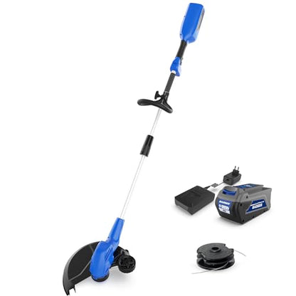 Wild Badger Power Weed Wacker 40V 13'' Cordless 2 in 1 String Trimmer/Edger with Auto Feed, 2.0Ah Battery and Charger, 2 Pack Trimmer Line - size: 13 inches