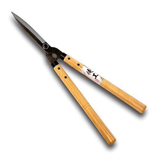 KAKURI Japanese Hedge Shears Small 20", Professional Mini Hadge Clippers for Trimming Bush and Border, Heavy Duty Handheld Compact Size, Made in Japan - style: 20" Compact