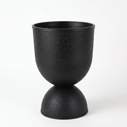 KOL 23 Inch Tall Planters, Black Plastic Urn Planters, 1 Pack - color: Black, size: Single: 23"