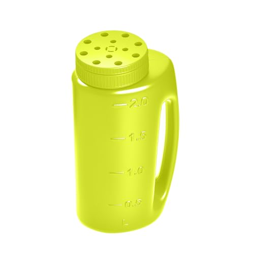 ZXJ Handheld Seed Shaker – Hand Spreader - 90oz Capacity Multi-Purpose Spreader for Fertilizer, Grass Seed, Ice Melt & Lawn Care - Green - color: Green