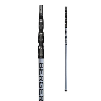 BERGER ArboRapid Telescopic Pole Saw Set – 4-Part Professional Arborist Tool, Extends from 5.7 to 20.3 Ft, Japanese-Style Curved Blade, Carbon Fiber & Fiberglass Design – 76049