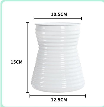 2PCS Self Watering Planters 5.9 Inch Self Watering Pots for Indoor Plants, African Violet Pots with Wick Rope, Flowers, Succulents, Herb, House Plants - color: White 2
