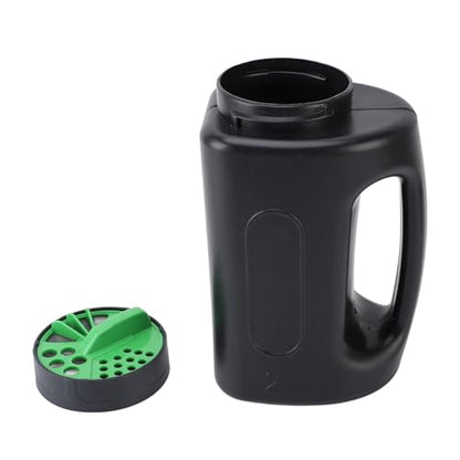 Hand Shaker Spreader, 2L ABS Portable Lawn Seeder Fertilizer Spreader Garden Tool with Multiple Adjustable Opening Sizes for Turf Fertilizer Grass Seed Salt and Sand Lightweight Handheld Dispenser