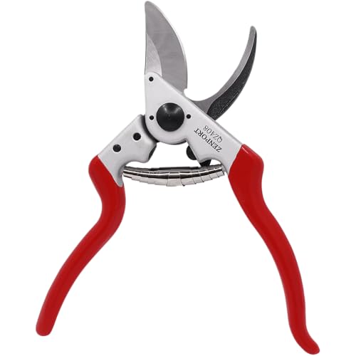 Zenport QZ408-3PK of Pruners, 8.5-inch Angled Head, Ergonomic Forged Bypass Pruner, 3-Pack