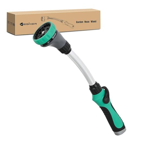 Yesker 19-Inch Watering Wand for Garden Hose, Long Hose Nozzle Sprayer - size: 19 Inch