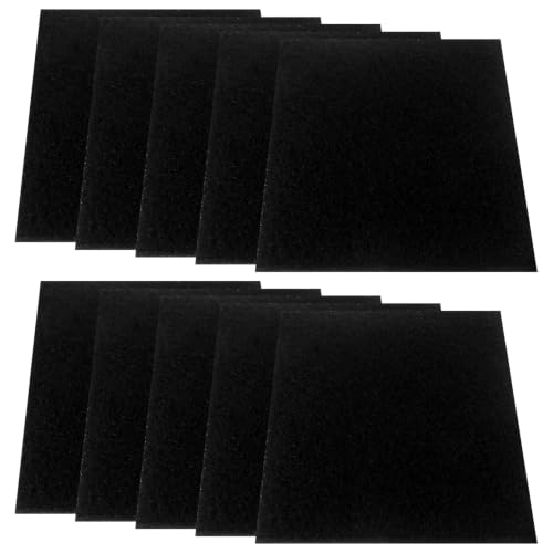 Homesweet 10 Pack Square Compost Bin Filters Spare Activated Carbon Filter Sheets, Made of Powdered Activated Carbon As the Adsorption Material (5 Inches)