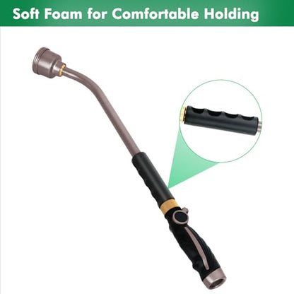 RESTMO Long Watering Wand, 24 Inches Gentle Soft Full Shower Sprayer Wand - color: Bronze