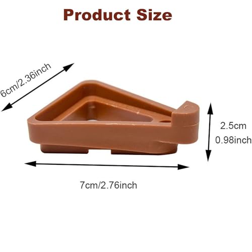 24Pcs Invisible Flower Pot Risers, Plant Pot Feet, Plastic Pot Lifters Support Triangle Plant Lifters for Inside Pots, Planter Feet for Outdoor Pots (Red)