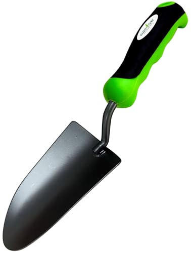 Garden Guru Heavy Duty Garden Trowel Hand Shovel for Gardening – Strong Carbon Steel - Rust Resistant – Ergonomic Grip – Perfect Trowel Garden Tool for Soil Digging Planting Transplanting Weeding - size: 1 Pack