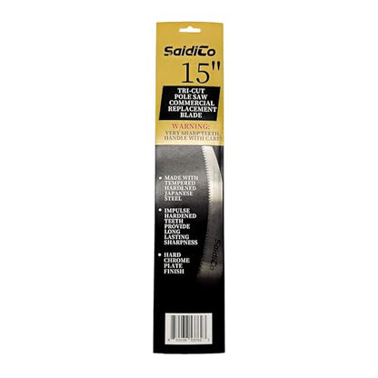 SaidiCo 15" TRI-Cut Pole Saw Commercial Replacement Blade