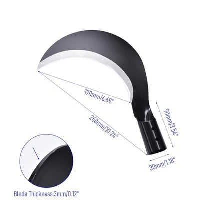 260mm Manganese Steel Billhook Brush Clearing Sickle - size: 1pce 9.45in/240mm Manganese steel