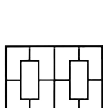 Panacea Black Metal Modern Climbing Plant Garden Trellis, 78" H, Set of 2
