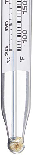 CDN Candy & Deep Fry Thermometer | 8" Durable Lab Glass | Non-Mercuric, Dual-Scale | 75–400°F Range | For Candy Stages, Deep Frying, Oil, Jelly, Sugar | Pot Clip Mount | TCF400 - style: Glass Candy & Deep Fry Thermometer