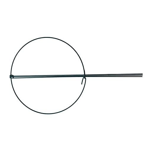 10 Pack 14" Wide x 24" High Peony Cage Rings Garden Plant Support Brace Round Metal Plant Stakes Rings, Strong Large Garden Supports for Flowers, Peonies, Rose, Lily - size: 14"x24" Pack of 10
