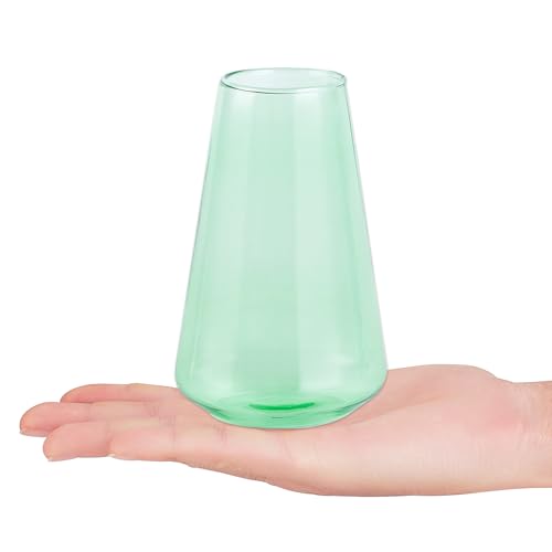 Mkono Propagation Vases 5 Glass Jars Station for Hydroponic Plants,Color - color: Colorful