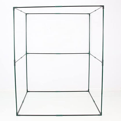 Portable 4'x4' Large 6FT Tall Plant Netting Cover Crop Cages Pest Guard Cover for Vegetables and Fruits Plant Durable Gardening Net with 4 Stakes - style: 49*49*72.8inches Square Net