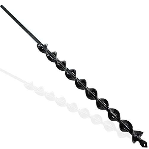 TCBWFY 24 Inch Auger Drill Bit for Planting - 1.2"x24" Long Handle Easy Planter Garden Auger - Bulb & Bedding Plant Augers - Post Hole Digger for 3/8”Hex Drive Drill - size: 1.2"x24"