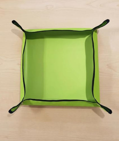 1 Pcs Repotting Gardening Mat for Indoor Portable 20" Waterproof Potting Tray Foldable Succulent Potting Mat - color: Green