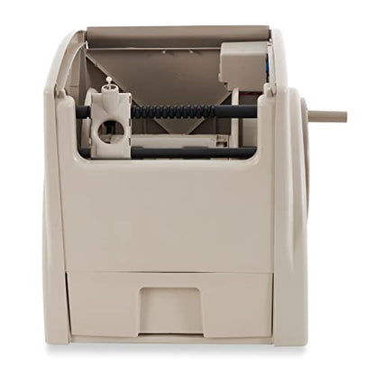 Suncast Automatic Rewind Garden Hose Reel, 100 ft. 5/8 in. Vinyl Hose Holder, Light Taupe