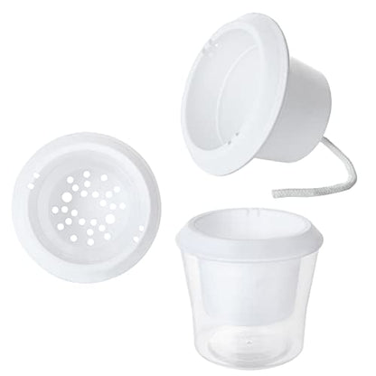 MNKNENG 12 Pack Self Watering Pots for Indoor Plants 4.3 Inch Small Self-Watering Planter Pots with Water Level Indicator, Clear Plastic Round Plant Pot for Succulent, Flower, Herb,Office Home Decor