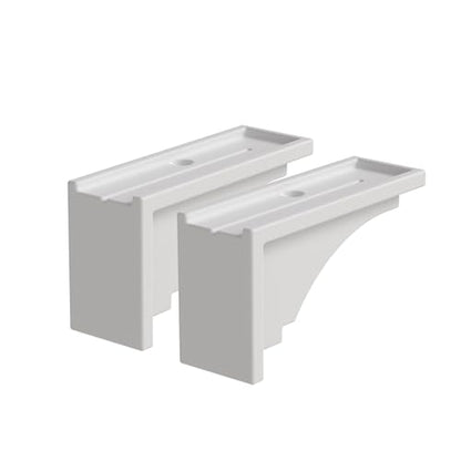 Mayne Inc Fairfield Decorative Brackets, White, 2 Count (Pack of 1) - color: White