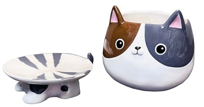 Streamline Imagined Ceramic Planter Pot - Cat - color: Cat