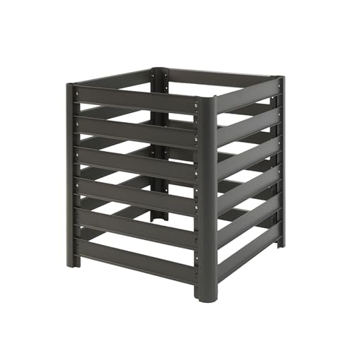 Vego Garden Compost Bin Outdoor, 32" Tall Modular Composting Bin 30" x 30" x 32" (125 Gallons), All Metal Heavy-Duty Outdoor Composter - size: 30" x 30" x 32"