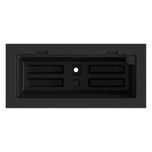 Mayne Fairfield 24in Self-Watering Rectangular Window Box Planter, Black - color: Black, size: 24in
