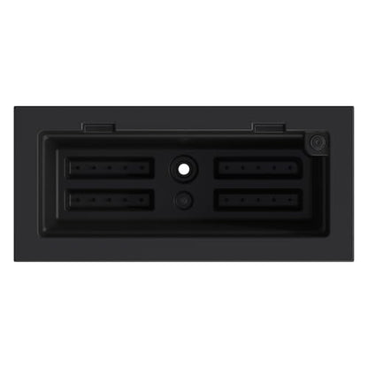 Mayne Fairfield 24in Self-Watering Rectangular Window Box Planter, Black - color: Black, size: 24in