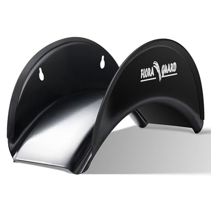 FLORA GUARD 2 Pack Garden Hose Holder, Wall Mount Hose Hanger - color: 2Pack Black