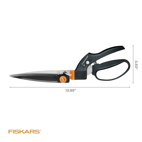 Fiskars 5" Swivel Grass Shears, Handheld Grass Clippers for Lawn & Garden - style: Rotating - Shear Ease
