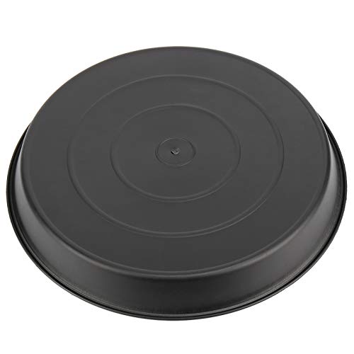 KEILEOHO 15 Pack 12 Inch Plant Saucer, Heavy Duty Round Plastic Plant Saucer with Plant Labels, Flower Plant Pot Tray, Planter Water Catcher Trays for Indoor Outdoor Use, Black