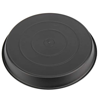 KEILEOHO 15 Pack 12 Inch Plant Saucer, Heavy Duty Round Plastic Plant Saucer with Plant Labels, Flower Plant Pot Tray, Planter Water Catcher Trays for Indoor Outdoor Use, Black