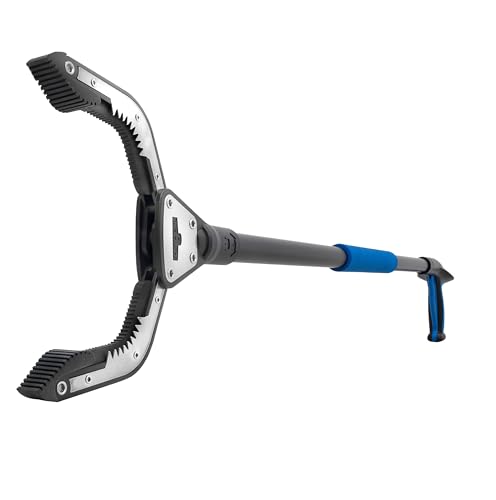 Unger Professional 42.5” Rugged Reacher Grabber Tool with Rotating Head, Outdoor Trash Picker Upper, Heavy Duty Claw Pickup, Durable Litter Yard Clean Up for Twigs, Lawn, and Garden Use