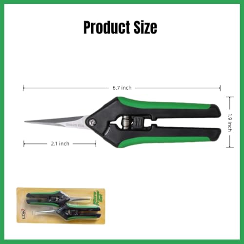 LDK 8 Pack Curved Blades Gardening Hand Pruner Pruning Snip - color: 8 Pack Curved