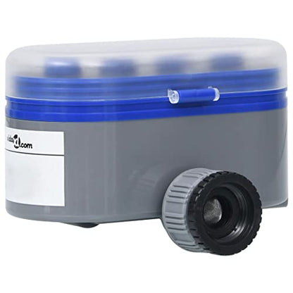 Dual Outlet Garden Water Timer with Ball Valve, Automatic Irrigation Controller for Lawn and Yard, 2-Zone Programmable Hose Faucet Timer, Blue - color: Blue