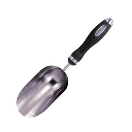 Edward Tools Soil Scoop - Extra Large Stainless Steel Scoop for Soil, Fertilizer, Feed, and More - Double Size Moves 2X Volume - Bend-Proof - Comfort Grip Handle