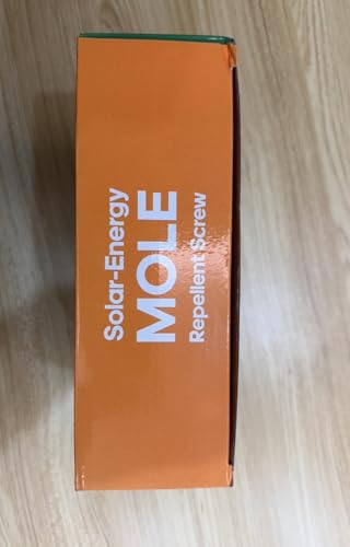 Ultrasonic Mole Repellent Solar Powered 6 Pack, IP65 Waterproof Sonic Deterrent Stakes,Snake Repellent Deterrent Spikes,Get Rid for Gopher Vole Chipmunk Groundhog Squirrel,Skunk Repeller for Outdoor