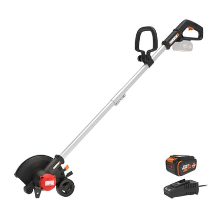 WORX Cordless Lawn Edger, 20V 7" Trencher for Lawn Border Tending, WG898 - style: Lawn Edger w/(1) 4.0Ah Battery