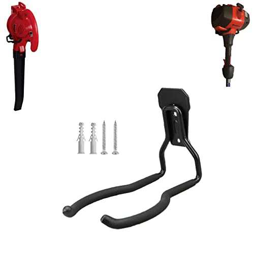 Weedeater Hanger - String Trimmer Hanger, Wall Mounted Power Tool Holder, Utility Hooks for Garage Tool Organizers and Storage (Black-1 P) - color: Black-1 P