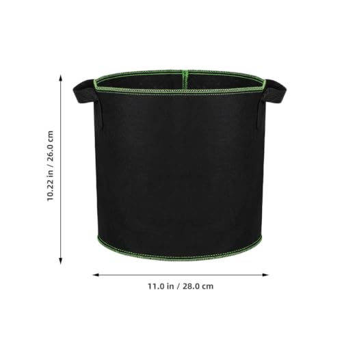 GANAZONO 6Pcs 4 Gallon Plant Grow Bags Breathable Felt Non-Woven Aeration Fabric Plant Grow Pots for Nursery Vegetable Flower Grow with Handles