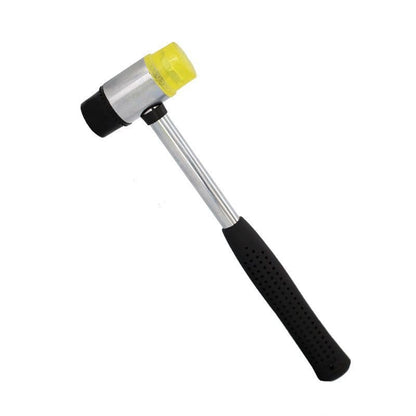 Landscape Fabric Pins Rug Stakes - 11-Pack Heavy Duty 6" G-Shaped Garden Staples with Dual Head Hammer for Outdoor Carpet, Weed Barrier, Tarps and Ground Cover