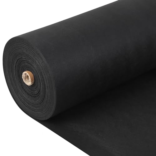 Heavy Duty Geotextile Landscape Fabric - 6ft x 50ft, 6oz Non-Woven PP Weed Barrier for Driveways, French Drains, Erosion Control, Retaining Walls - 350N Tensile Strength, Durable & Permeable