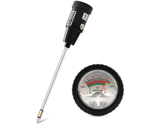 2-in-1 Soil pH Tester, No Battery Long Probe