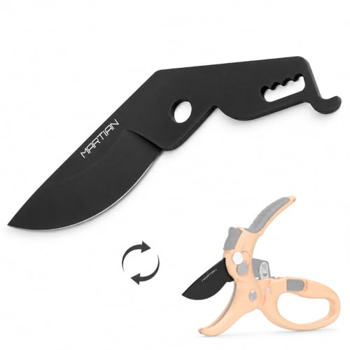 MT-716 Heavy-Duty Stainless Steel Garden Scissors -Blade Accessory Replacement - color: Black